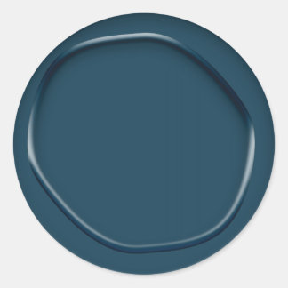 Teal Wax-Look Sticker Envelope Seal