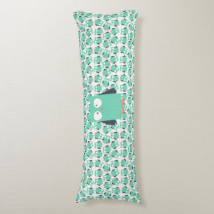 Teal Whimsical Owls Body Cushion