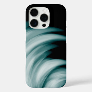 Teal White Strokes iPhone 16 Pro Case
