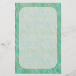 "Teal Wind" Fine Lined Stationery