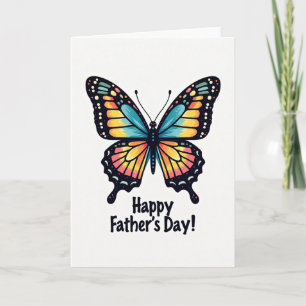 Teal Wings Fathers Day Card