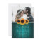 Teal Wood Sunflower Wedding Photo