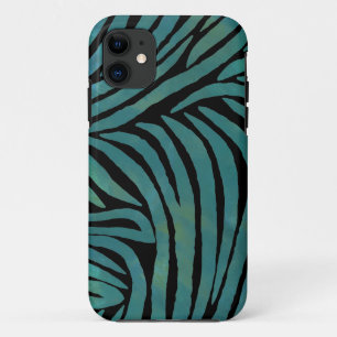 Teal Zebra Print Case-Mate iPhone Case