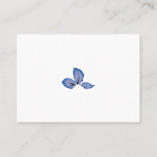 Tealish Blue, Cyan-Blue decorative Design Place Card
