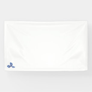 Tealish Blue, Cyan-Blue decorative Vinyl Banner 