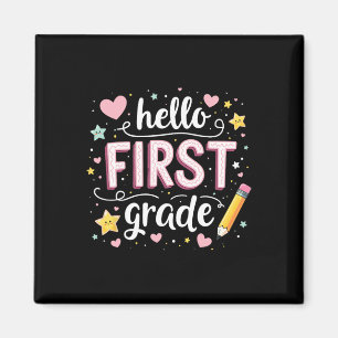 Team 1st Grade Back To School Outfit 1  Magnet