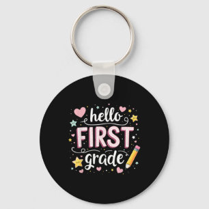 Team 1st Grade Back To School Outfit Breezy (2) Key Ring