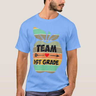 Team 1st Grade First Grade Back To School Tshirt F