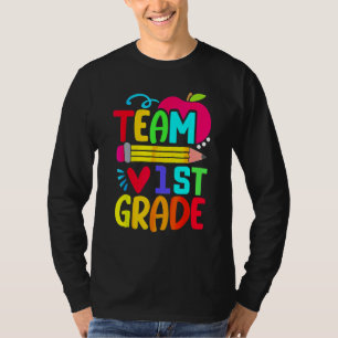Team 1st Grade Pencil Back To School Teacher Stude T-Shirt