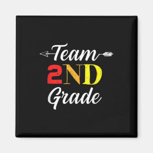 Team 2nd Grade Cool Teacher Student Back To School Magnet