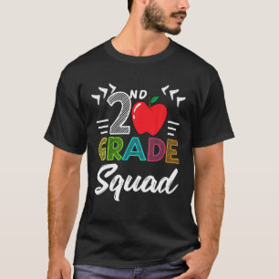 Team 2Nd Grade Squad Crew Back School Graduation T T-Shirt