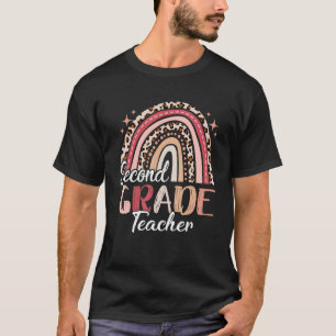 Team 2nd Grade Teacher First Day Of School Leopard T-Shirt