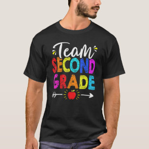 Team 2nd Second Grade Shirt Teacher Student Back T