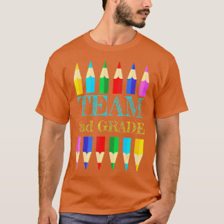 Team 2nd Second Grade Squad Teacher Back To School T-Shirt