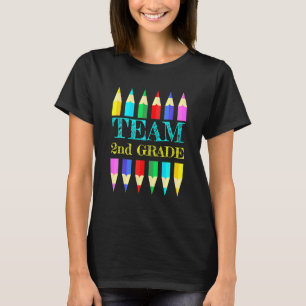 Team 2nd Second Grade Squad Teacher Back To School T-Shirt