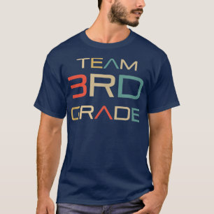 Team 3rd Grade Back to School Techno Pastel T-Shir T-Shirt