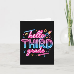 Team 3rd Grade Back To School Year Wear Card