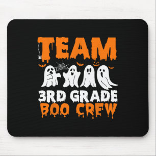 Team 3rd Grade Boo Crew Halloween Ghost Mouse Pad