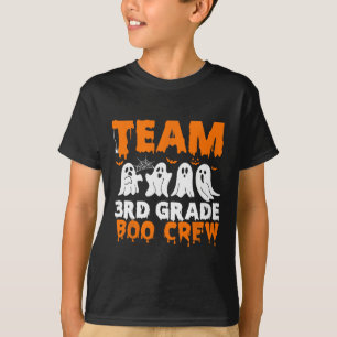Team 3rd Grade Boo Crew Halloween Ghost  T-Shirt