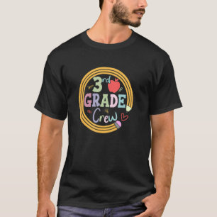 Team 3rd Grade Crew Back To School Kids Teacher T-Shirt