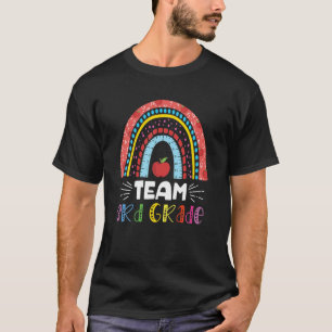 Team 3Rd Grade Cute Rainbow Teacher Back To School T-Shirt