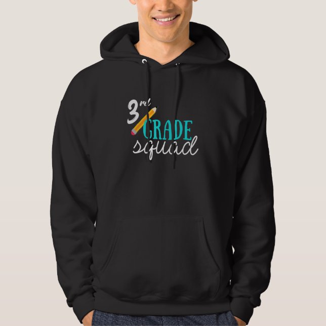 Team 3rd Third Grade  Teacher Back To School  1 Hoodie (Front)