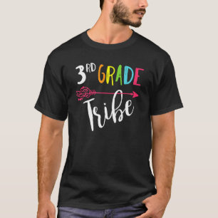 Team 3rd Third Grade Teacher Tribe Back To School T-Shirt