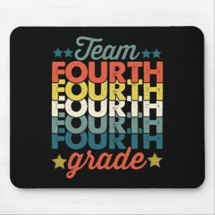 Team 4th Fourth Grade Back To School Teacher Kids Mouse Pad