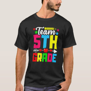 Team 5th Grade Back To School First Day Kids Boys T-Shirt