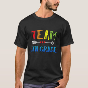 Team 5th Grade Heart Back To School Teacher Cute A T-Shirt