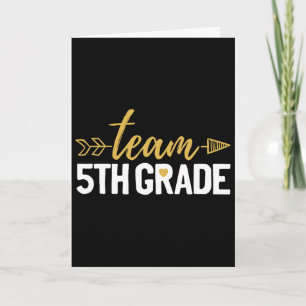 Team 5th Grade Hello Fifth Grade Crew Squad Teache Card
