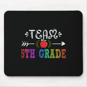 Team 5th Grade Tee Fifth Grade Crew Teacher Back T Mouse Pad