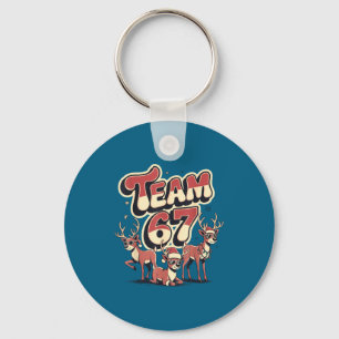 Team 67 Mom Dad Son Christmas Matching Teacher Gir Key Ring
