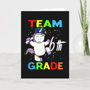 Team 6th Grade Back To School Team 6th Grade Squad Card