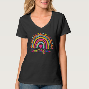 Team 7th Grade Teacher Leopard Rainbow First Day O T-Shirt