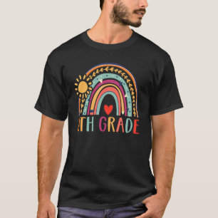 Team 8th Grade Rainbow Happy Back To School Teache T-Shirt