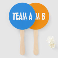 Team A Team B Competition Paddle Sign