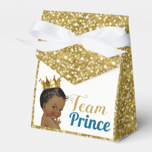 Team African Prince Gold Glitter Favour Tents Box