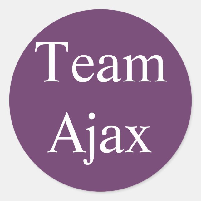 Team Ajax sticker (Front)