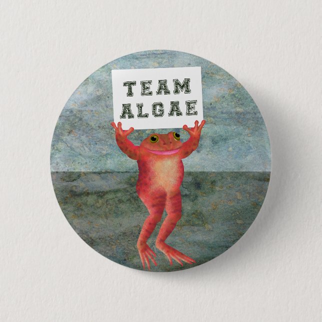 Team Algae frog 6 Cm Round Badge (Front)