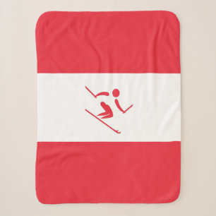 Team Alpine Skiing Austria Sherpa Blanket