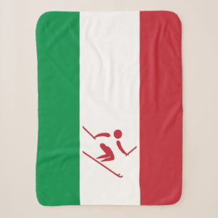 Team Alpine Skiing Italy Sherpa Blanket
