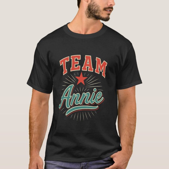 Team Annie T-Shirt Name Support Annie (Front)