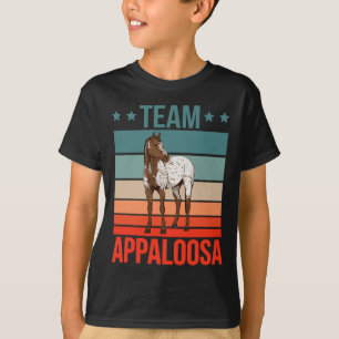 Team Appaloosa Horse Riding Stuff Horseback Rider  T-Shirt