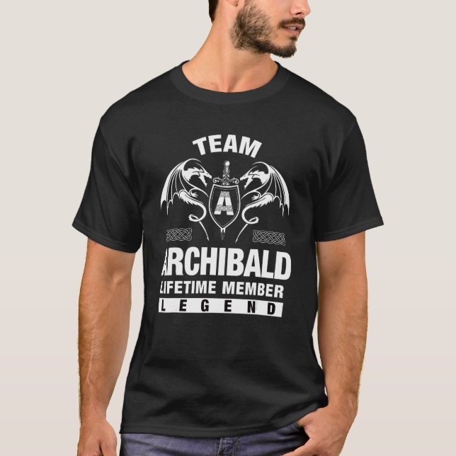 Team Archibald Lifetime Member T-Shirt (Front)