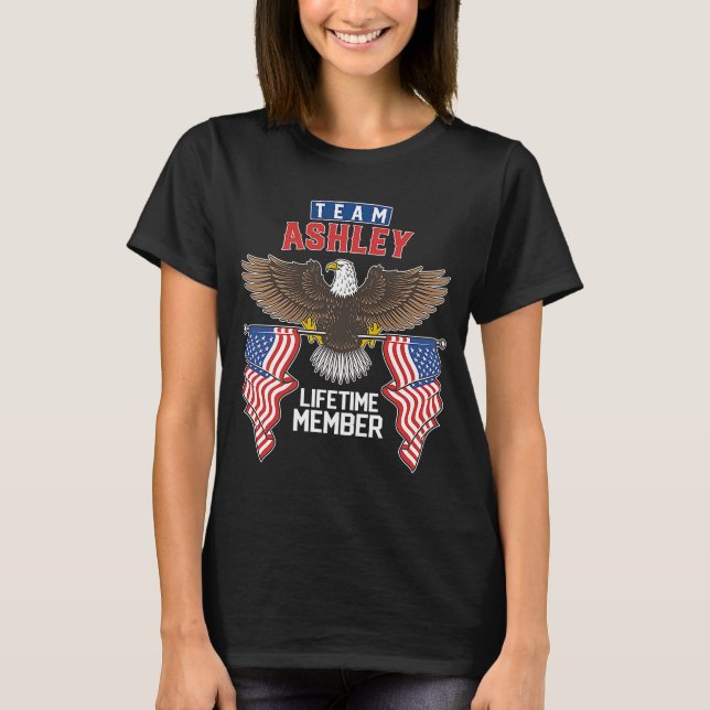 Team Ashley Lifetime Member T-Shirt (Front)