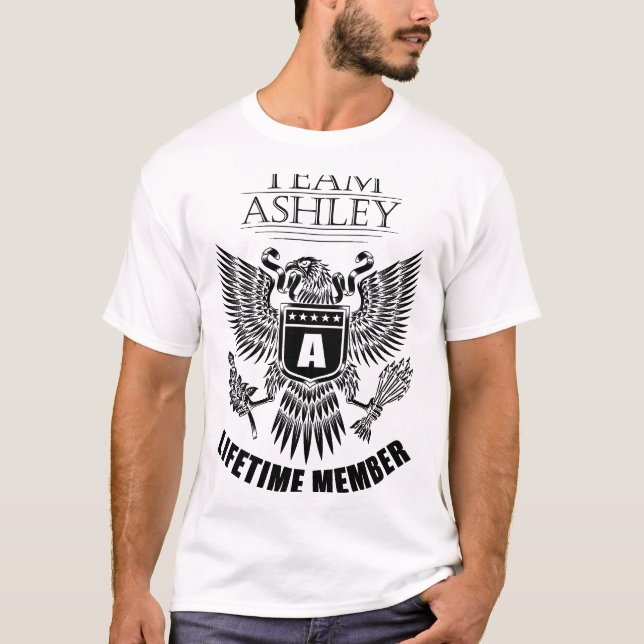 Team Ashley Lifetime member T-Shirt (Front)