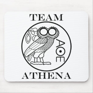 Team Athena (Engravers Font) Mouse Pad
