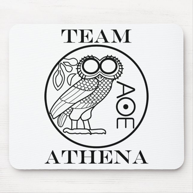 Team Athena (Engravers Font) Mouse Pad (Front)