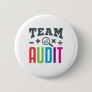 Team Audit Auditor Auditing Group Accountant 6 Cm Round Badge